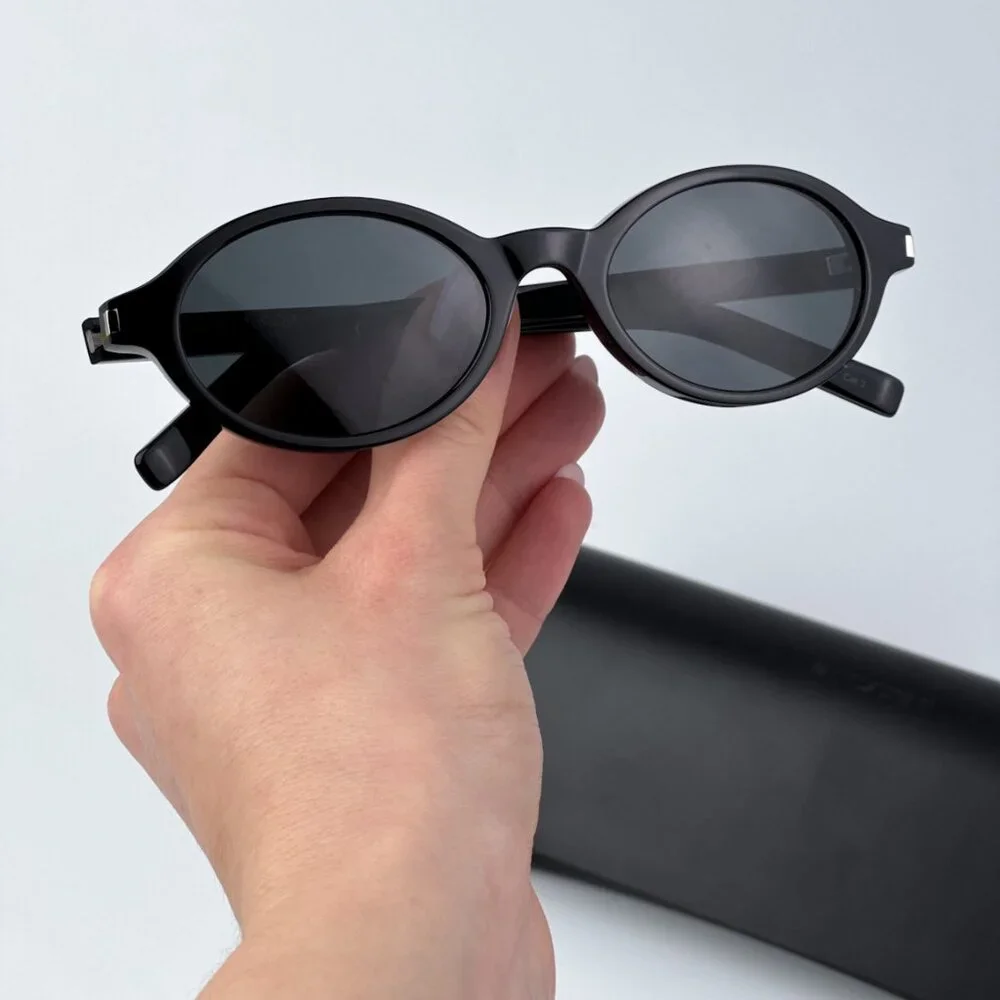 Saint Laurent Men BRAND NEW Sunglasses Black Oval SL751 JEANNE 001